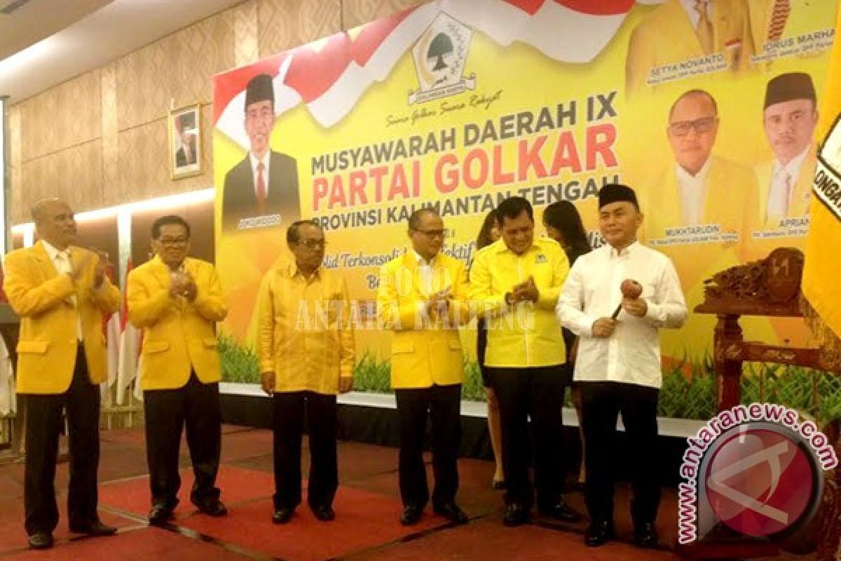 Hindari Perbedaan Pasca Musda Golkar Kalteng 