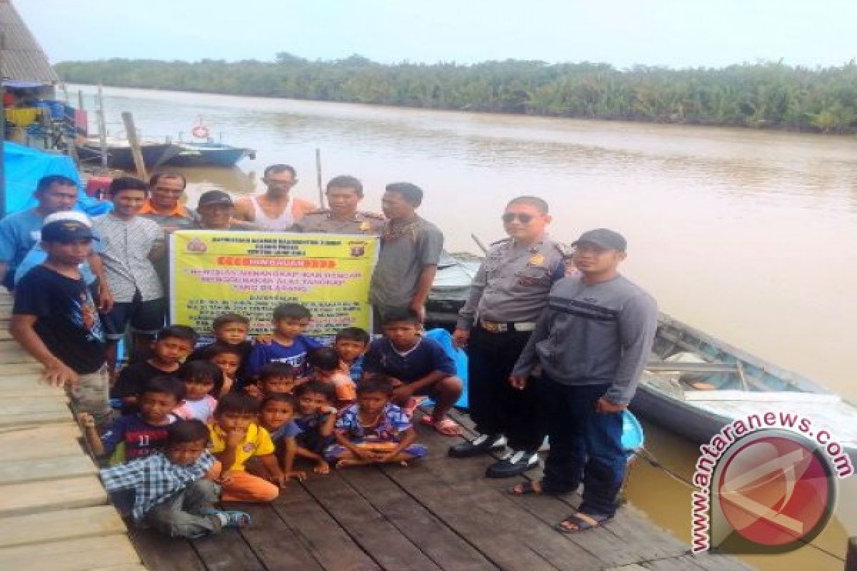 Polres Paser Sosialisasi Larangan Penggunaan Pukat Hela