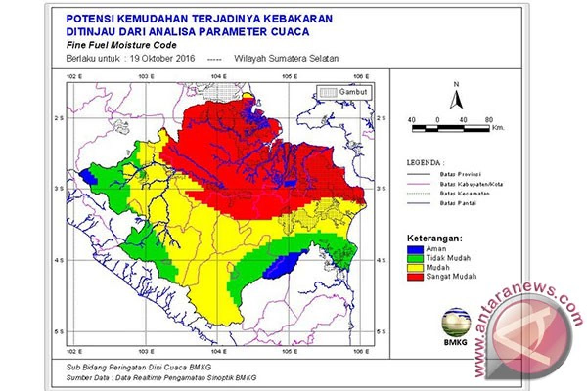 BMKG pantau titik panas di Way Kanan