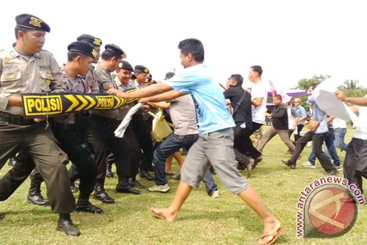 Kepolisian Bengkulu gelar simulasi penanganan kerusuhan Pilkada