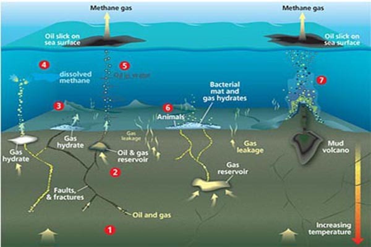 Apa kaitan pemanasan global dan gas metana yang dihasilkan di dasar laut ?