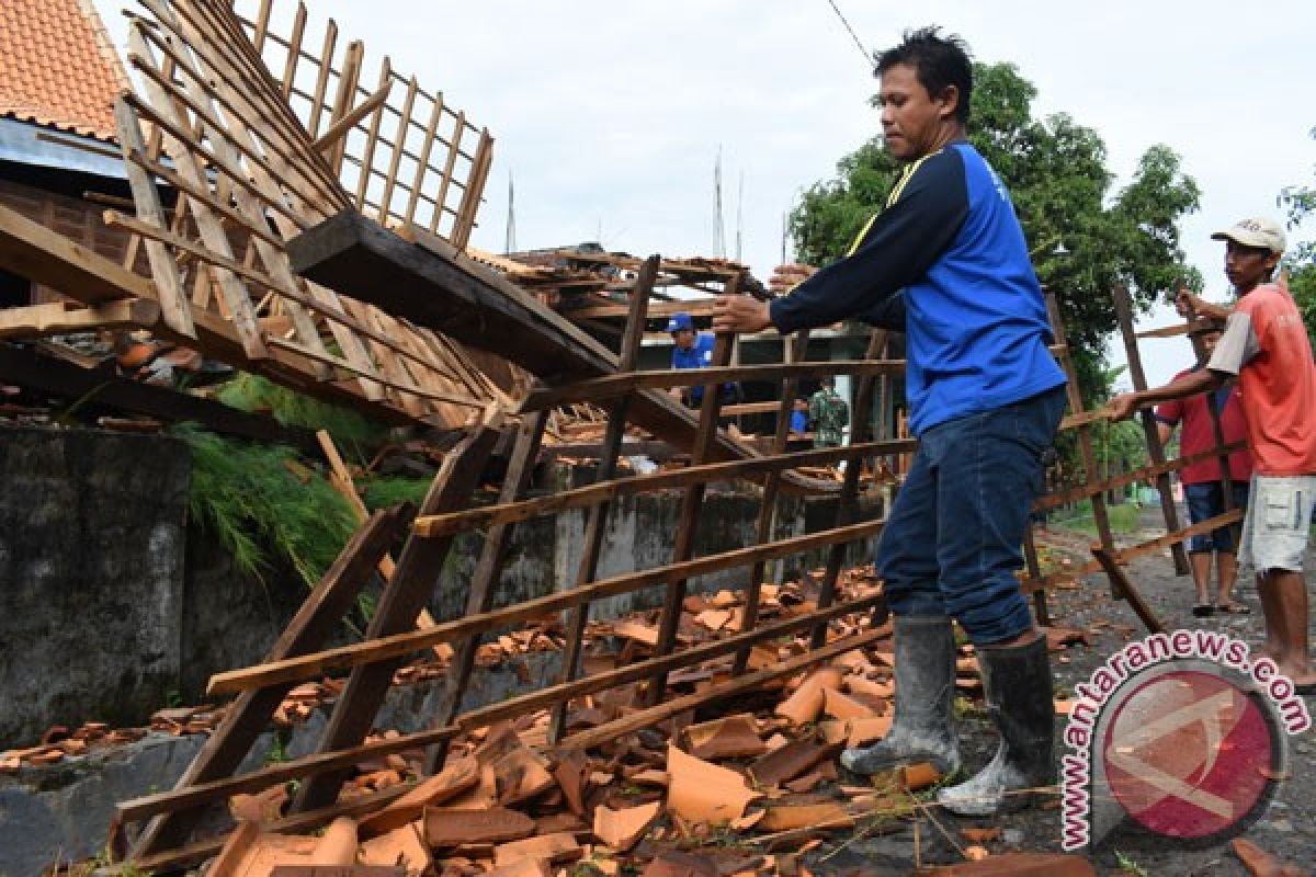 Rumah rusak akibat puting beliung Jember hampir 300 unit