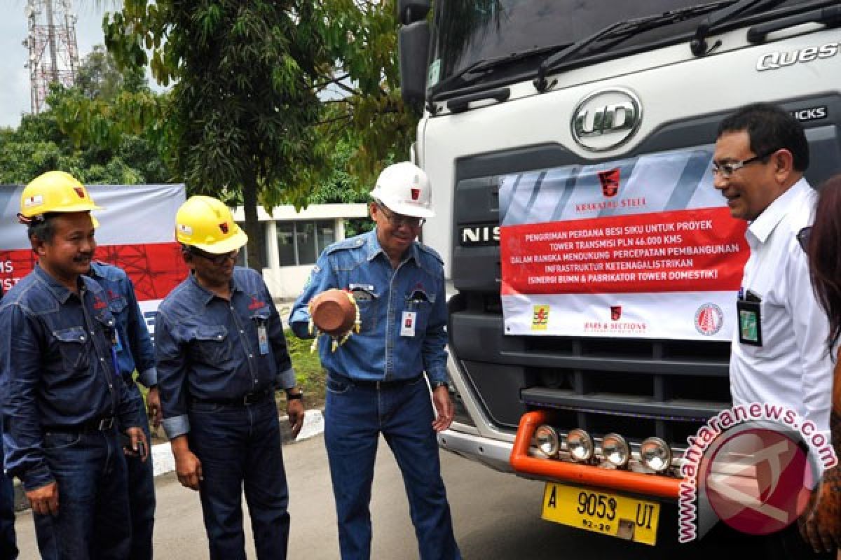 Krakatau Steel pasok baja untuk tower PLN