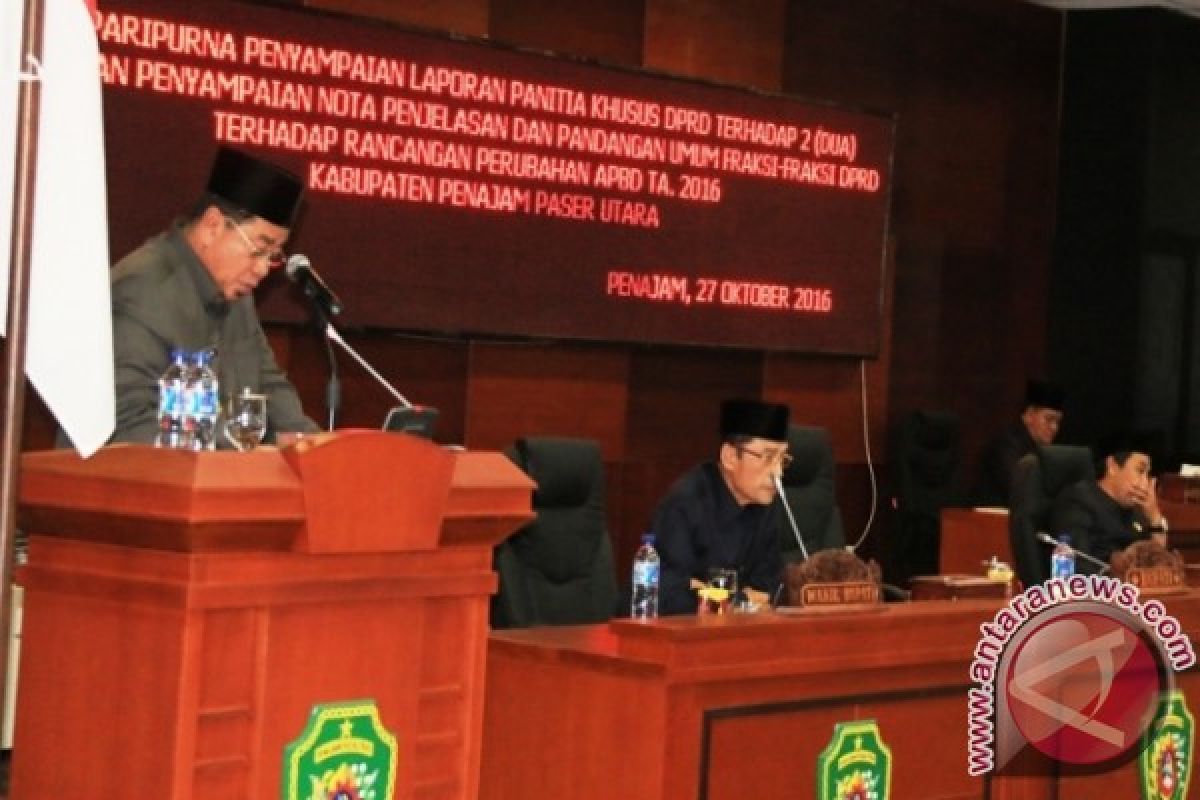 DPRD Penajam Setuju Bahas Apbd Perubahan 2016 