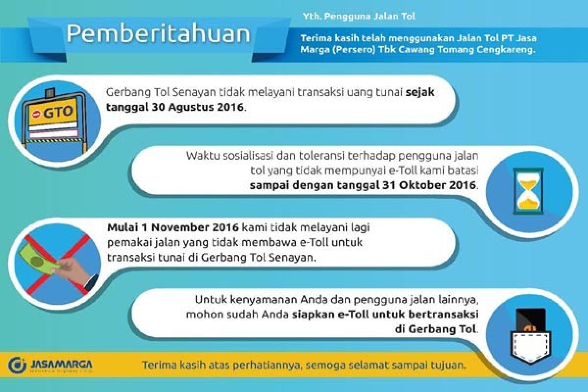 GTO Senayan Berlakukan  Layanan Transaksi Elektronik Sepenuhnya