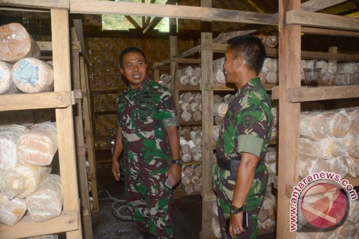 Danrem ajak masyarakat budidaya jamur