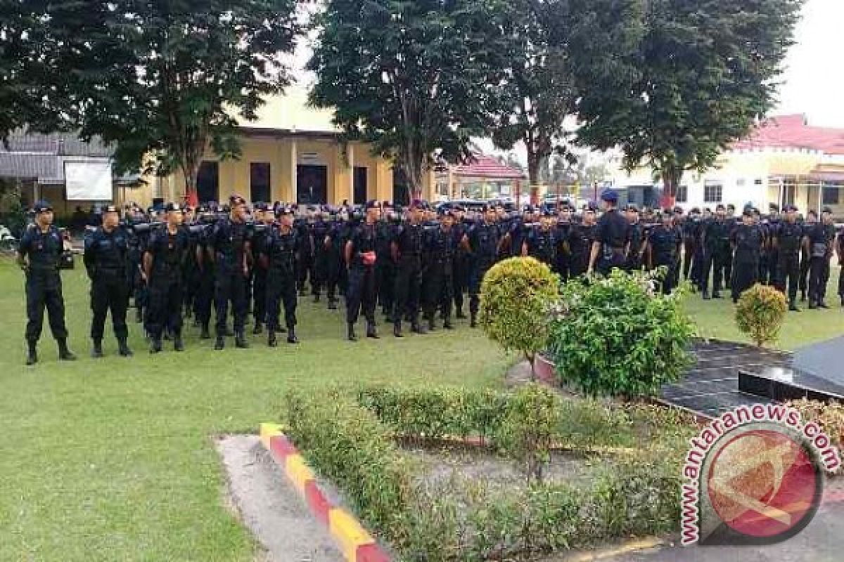 100 Personel Brimobda Kalsel Dikirim Ke Jakarta 