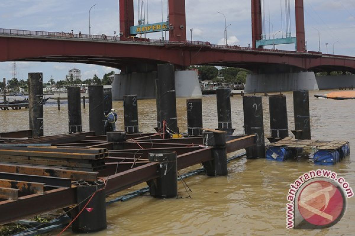 Pemasangan tiang LRT tidak ganggu transfortasi sungai