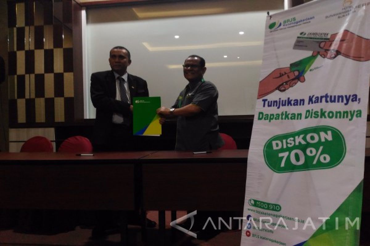 BPJS-TK Rungkut Berikan Diskon Hotel Pemilik Kartu 