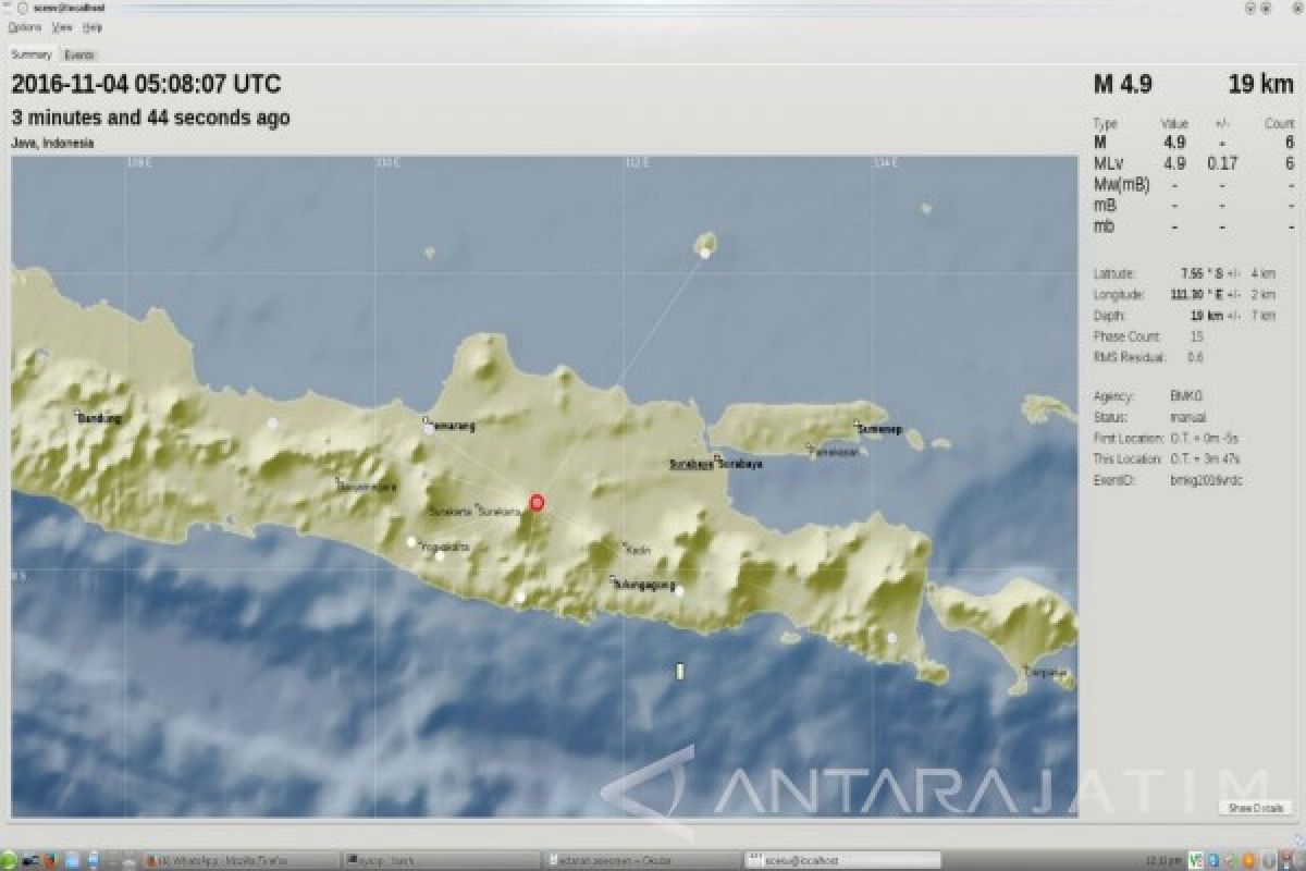 BPBD Madiun : Tidak Ada Kerusakan Akibat Gempa