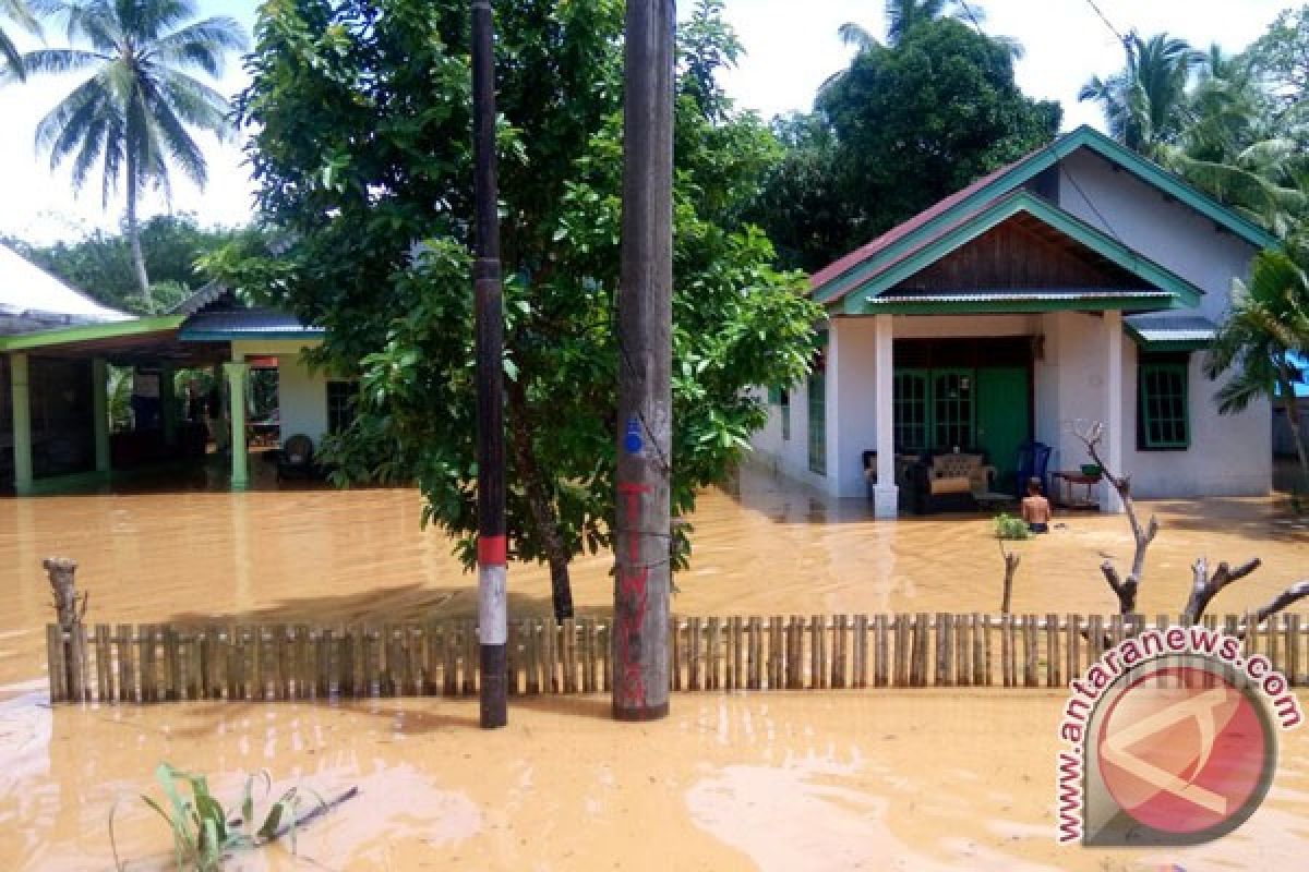 Sejumlah desa tergenang akibat luapan tiga sungai