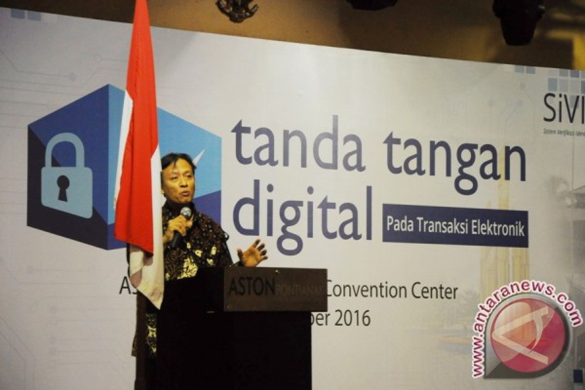 Awal Mei kepengurusan perizinan di Pontianak gunakan tanda-tangan digital