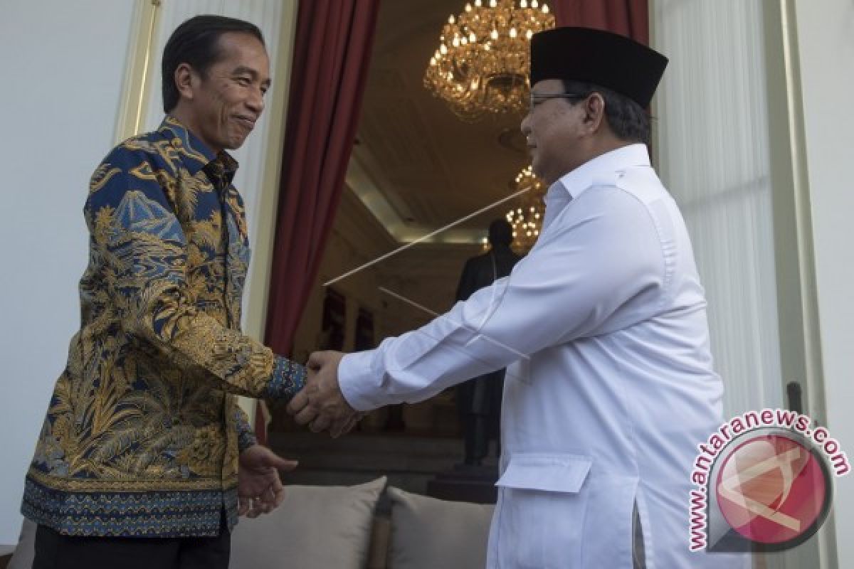 Presiden Terima Prabowo di Istana Merdeka
