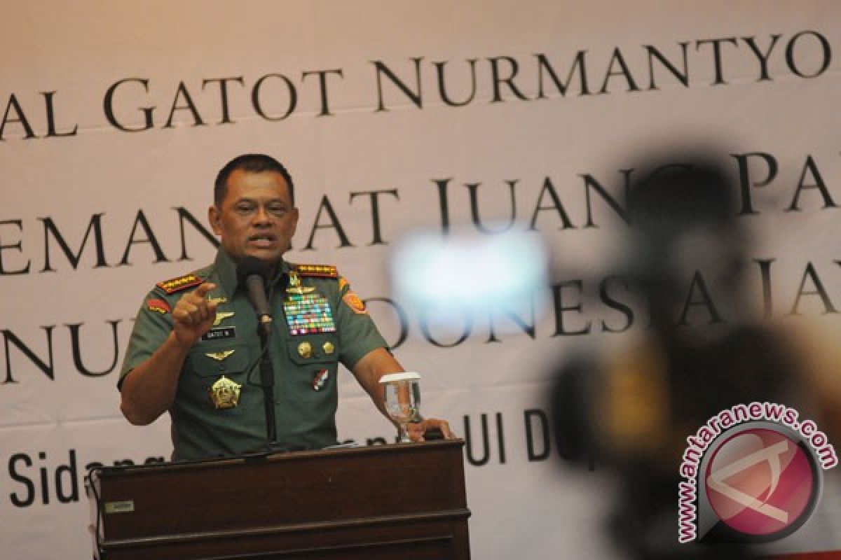 Panglima TNI perintahkan prajuritnya bertangan kosong amankan demonstrasi