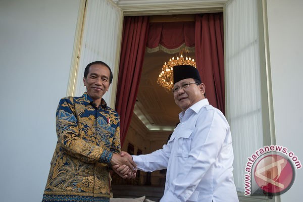 Presiden terima Prabowo di Istana Merdeka