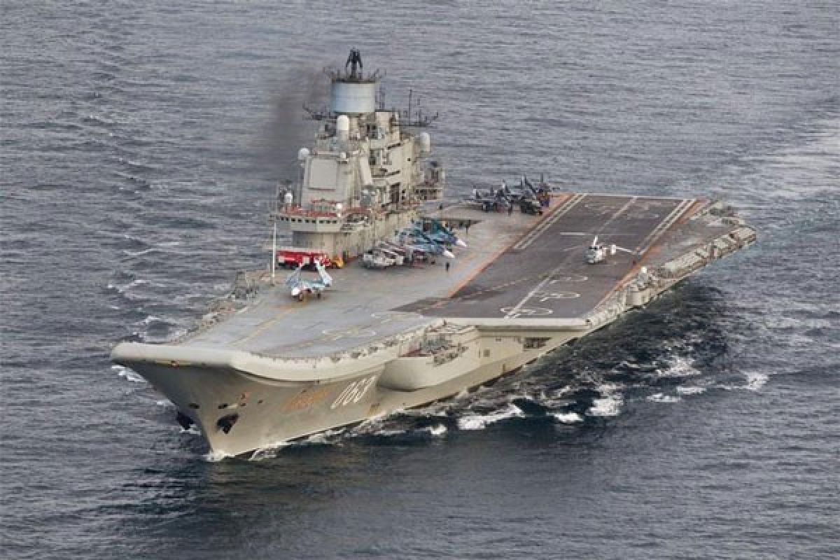 Rusia mulai gunakan kapal induk untuk perang di Suriah