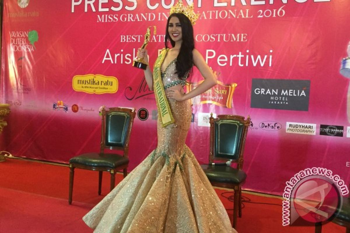 Perjuangan Ariska mendapat gelar Miss Grand International 2016