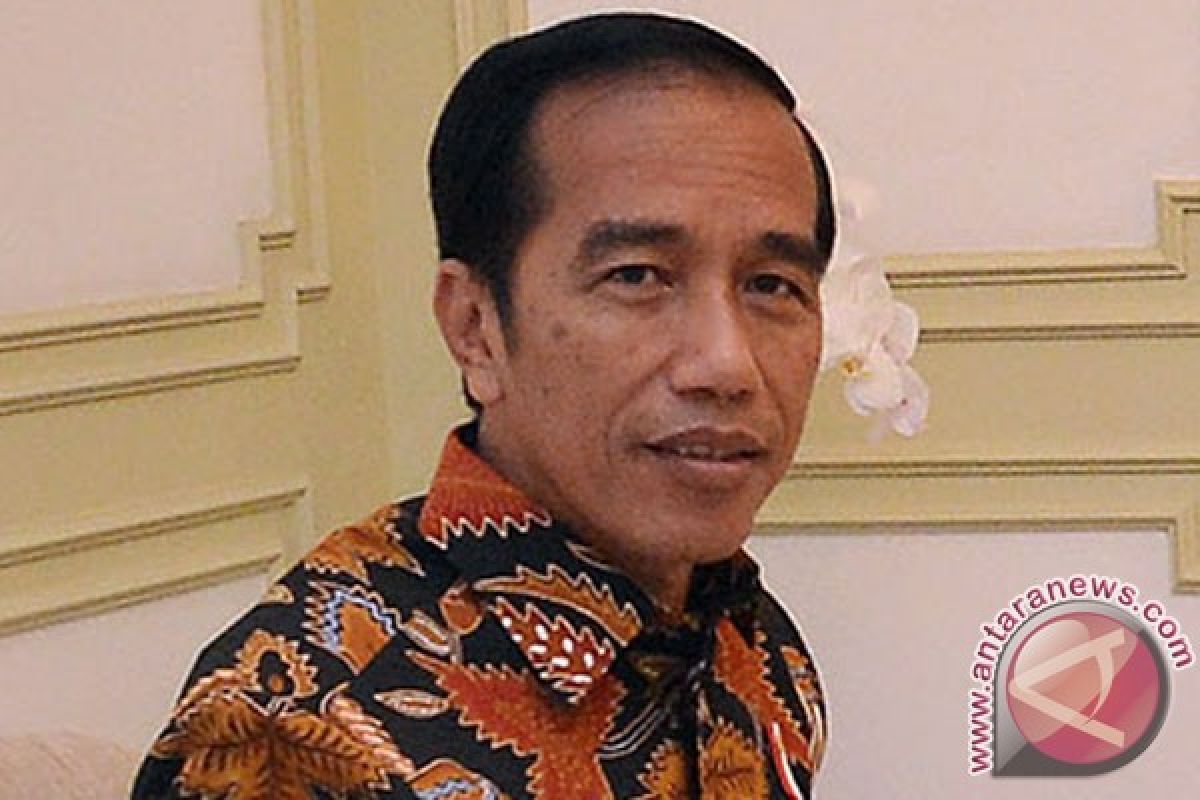 Presiden Jokowi terima mantan wapres Try Sutrisno