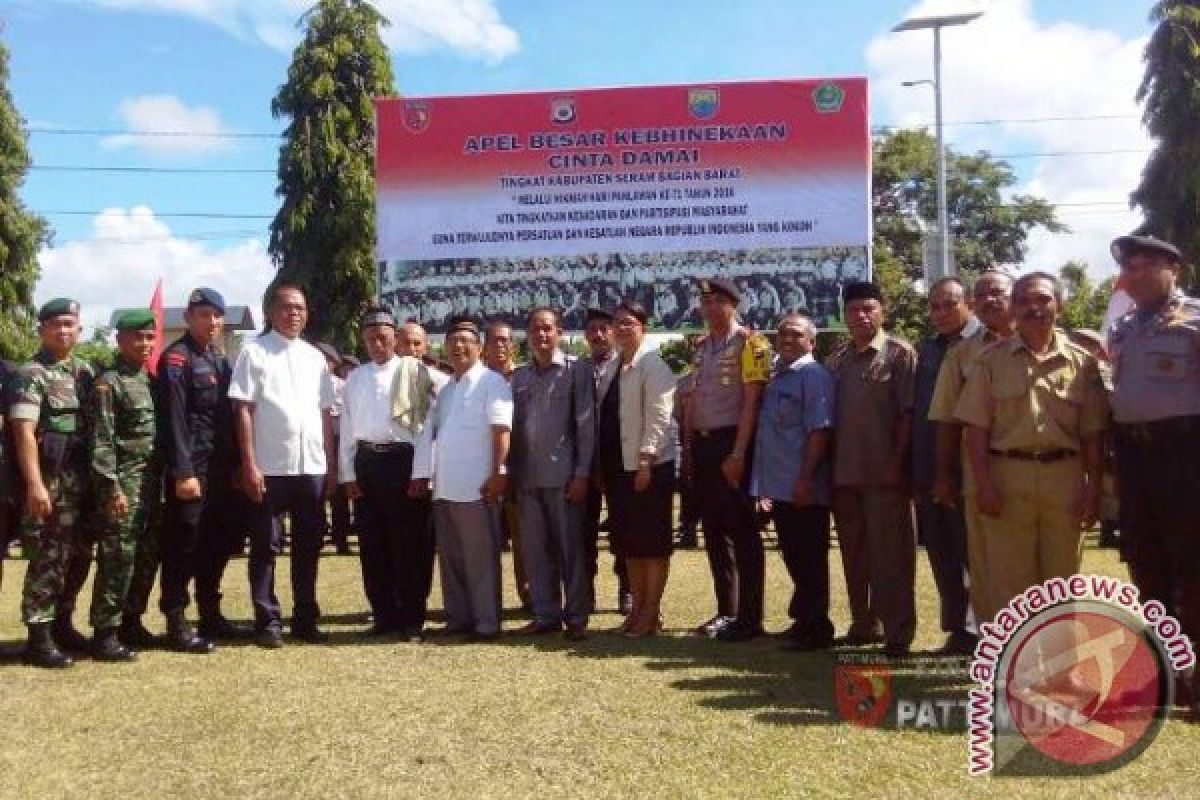 Pemkab SBB Gelar Apel Kebhinekaan Cinta Damai