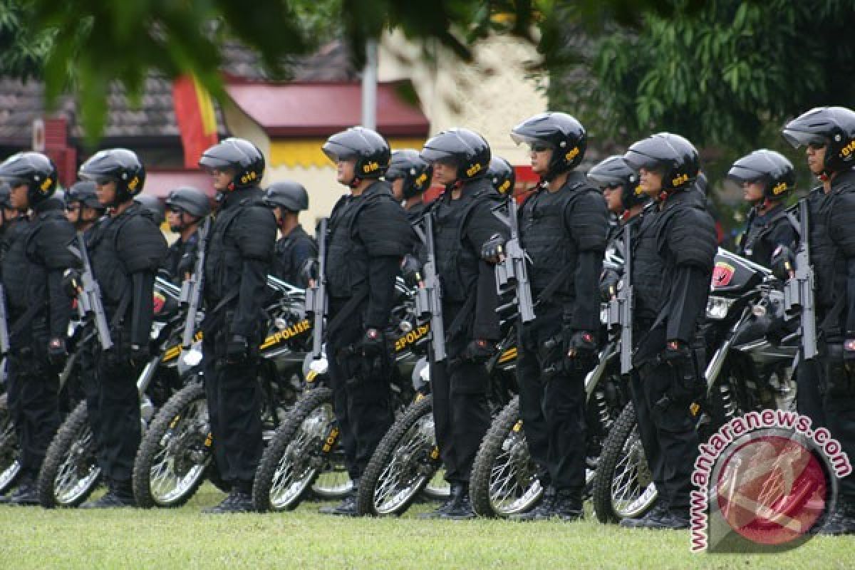 Empat SSK Brimob Kaltim Bantu Pengamanan Jakarta