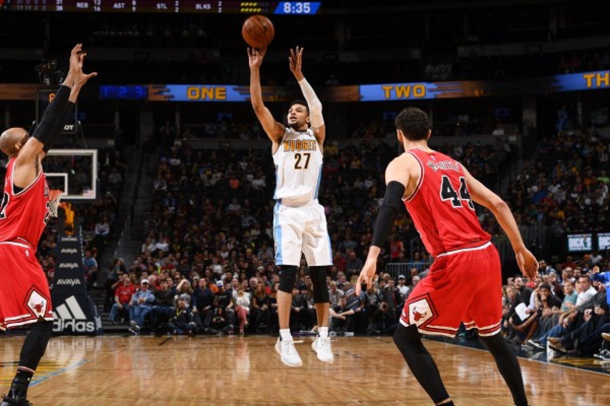 Jamal Murray bawa Nuggets kalahkan Bulls 110-107