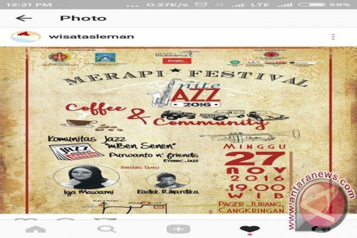 Jazz "Merapi Nite Festival" digelar di huntap