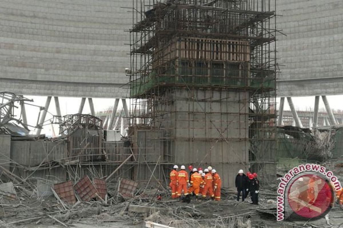 Korban akibat runtuhnya konstruksi pembangkit listrik China 74 orang