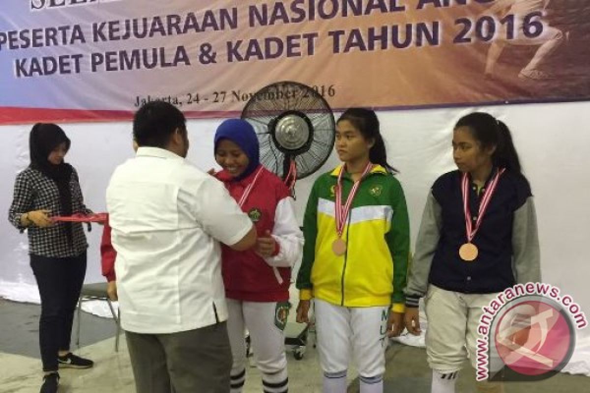 Kaltim Raih Satu Emas Kejurnas Anggar Kadet