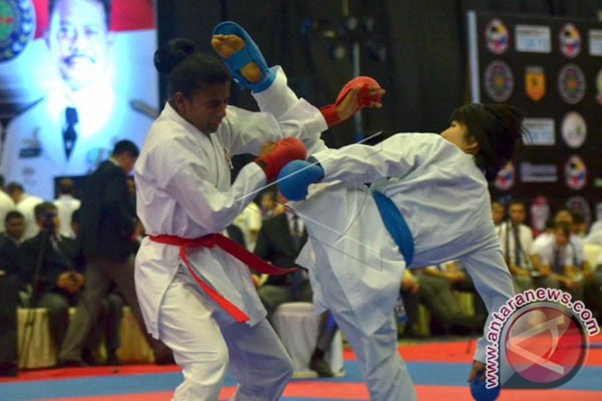 Sulsel rebut emas hari kedua kejurnas karate PPLP