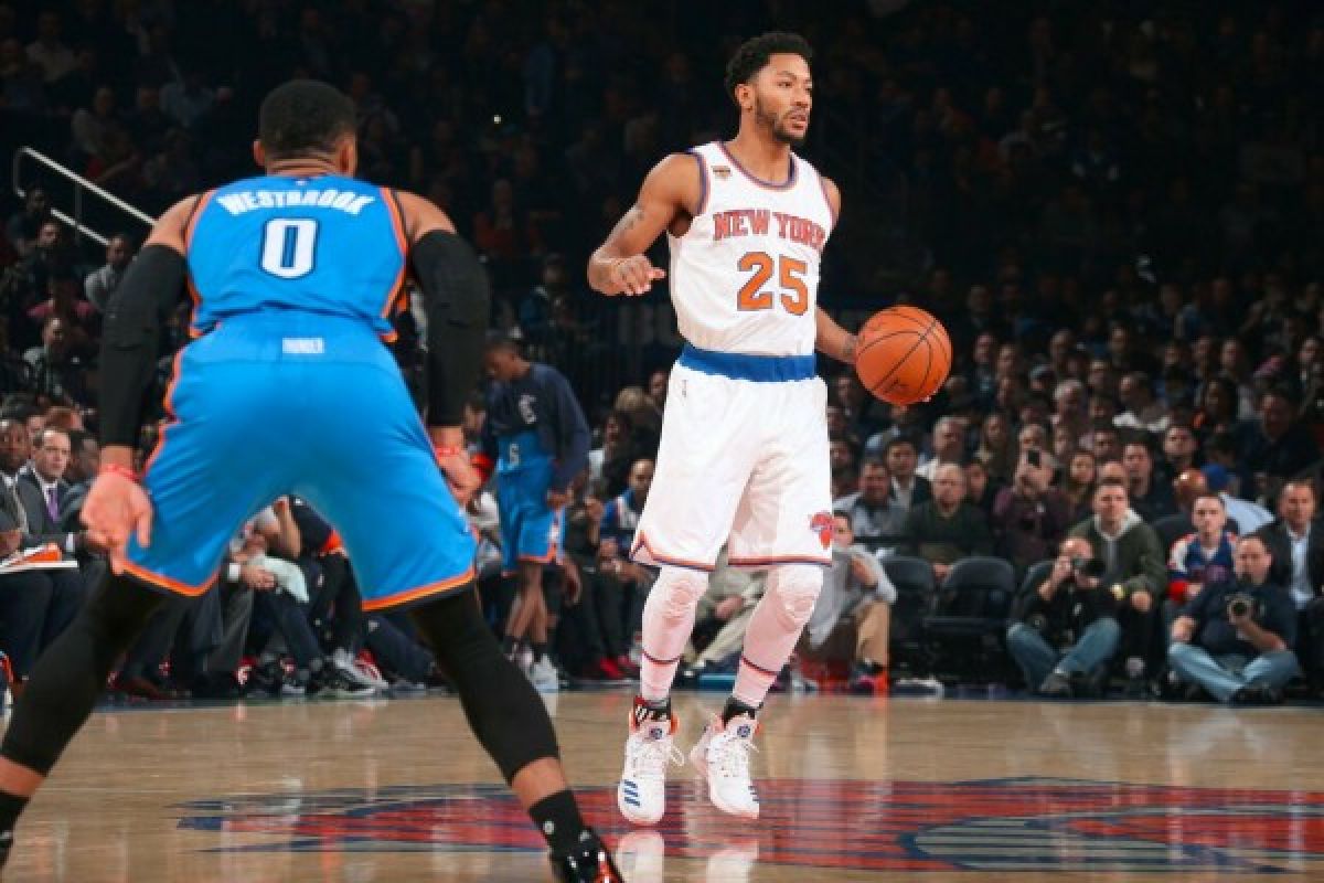 Westbrook "triple-double" ketiga beruntun, Thunder bekuk Knicks 112-103