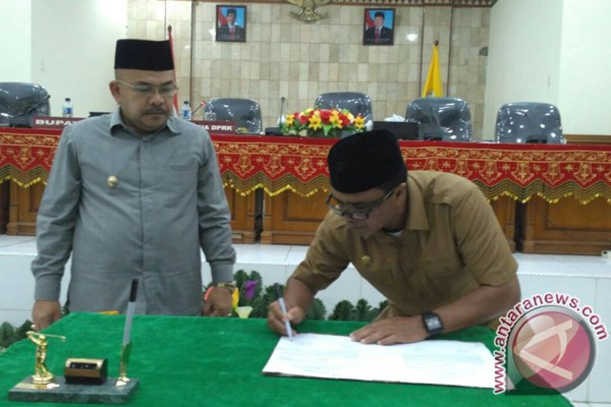 Aceh Barat sepakati APBK 2017 Rp1,4 triliun
