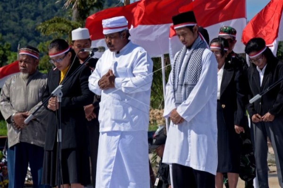 Warga perbatasan RI-PNG gelar aksi Nusantara Bersatu 