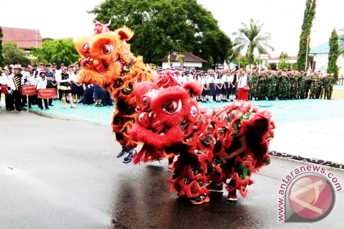 Atraksi Barongsai Warnai Nusantara Bersatu Kapuas Hulu