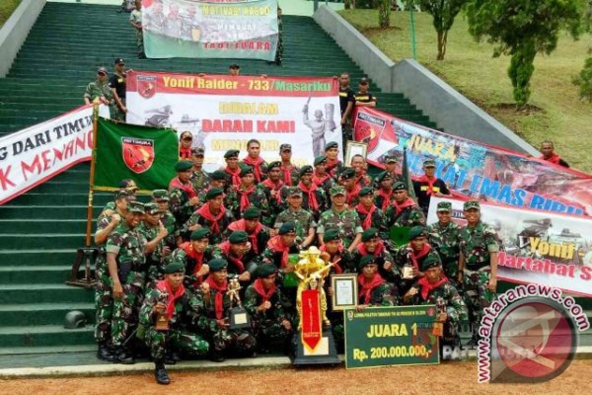 Kodam XVI/Pattimura Juara Umum Ton Tangkas 2016