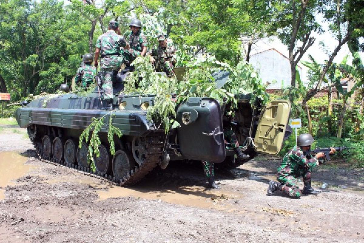 Prajurit Batalyon Arhanud-1 Marinir Latihan Satuan Dasar