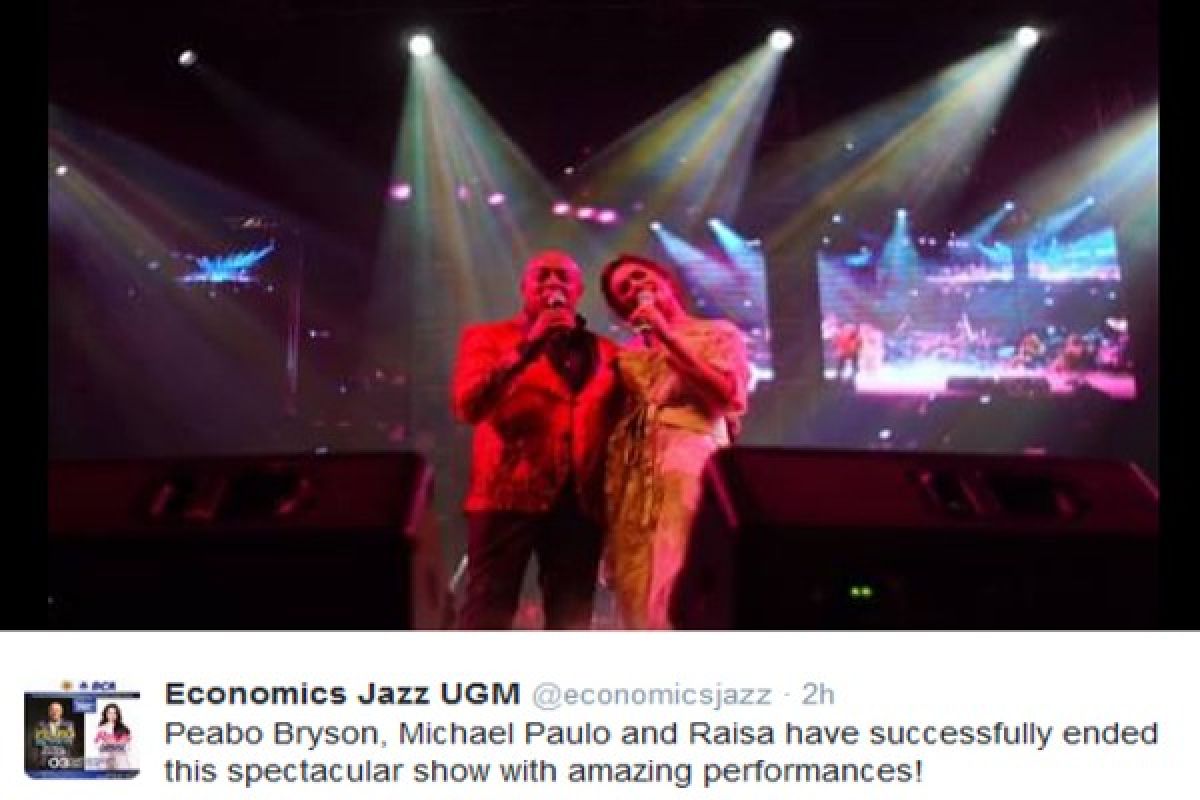 Duet Peabo Bryson dan Raisa di Jogja