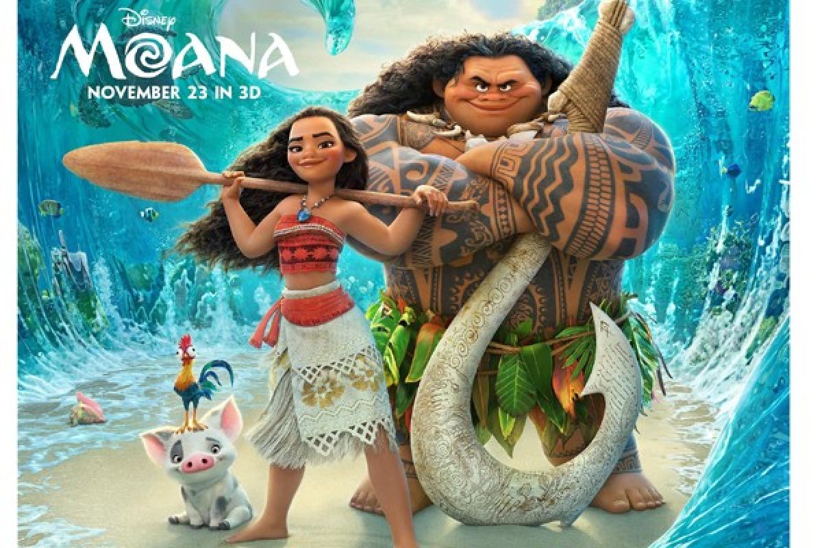 "Moana" bertahan di puncak box office Amerika