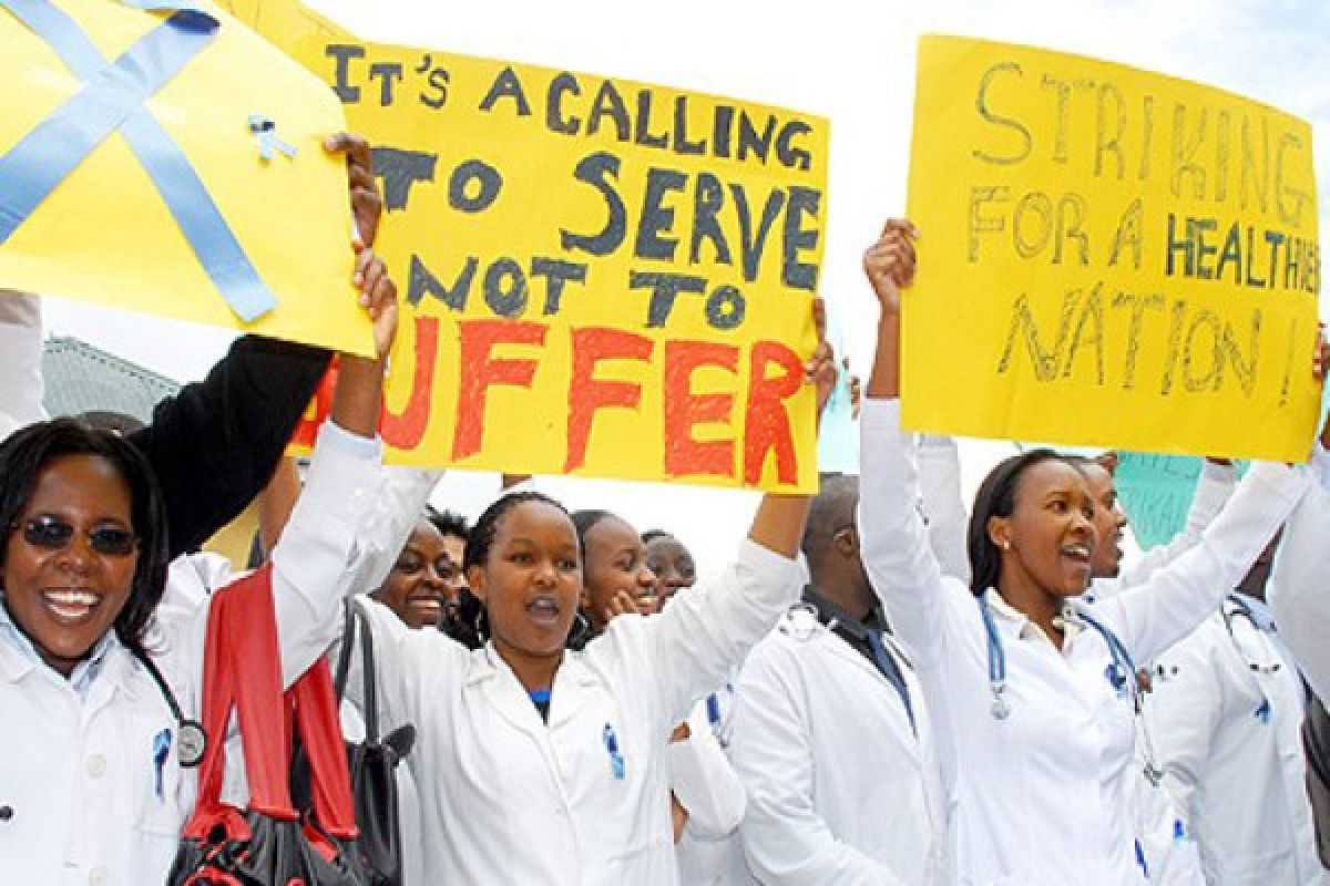 Dokter di Kenya juga unjuk rasa