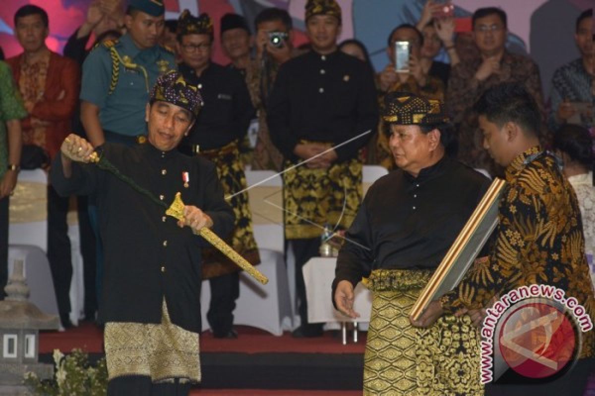 Prabowo Kukuhkan Jokowi Sebagai Pendekar Utama