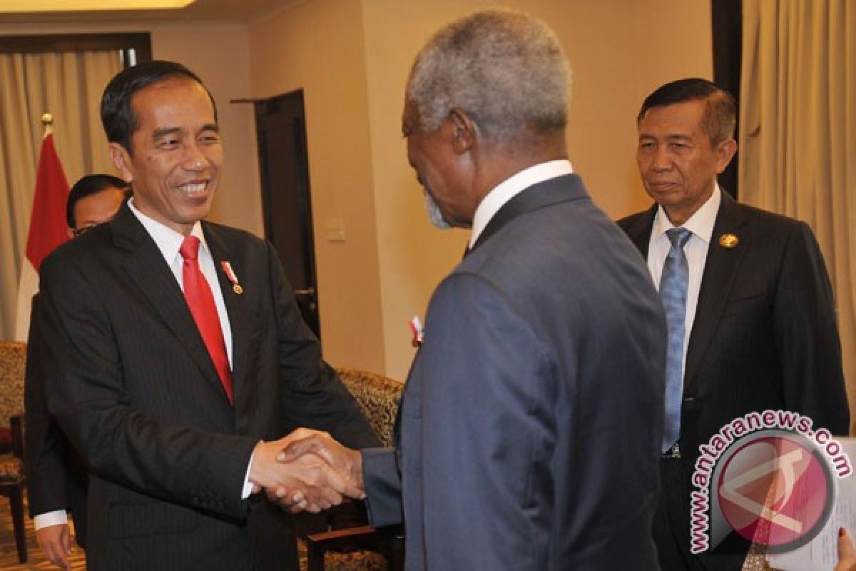 Jokowi dan eks Sekjen PBB bahas Rohingya, RI kirim delegasi dan bantuan