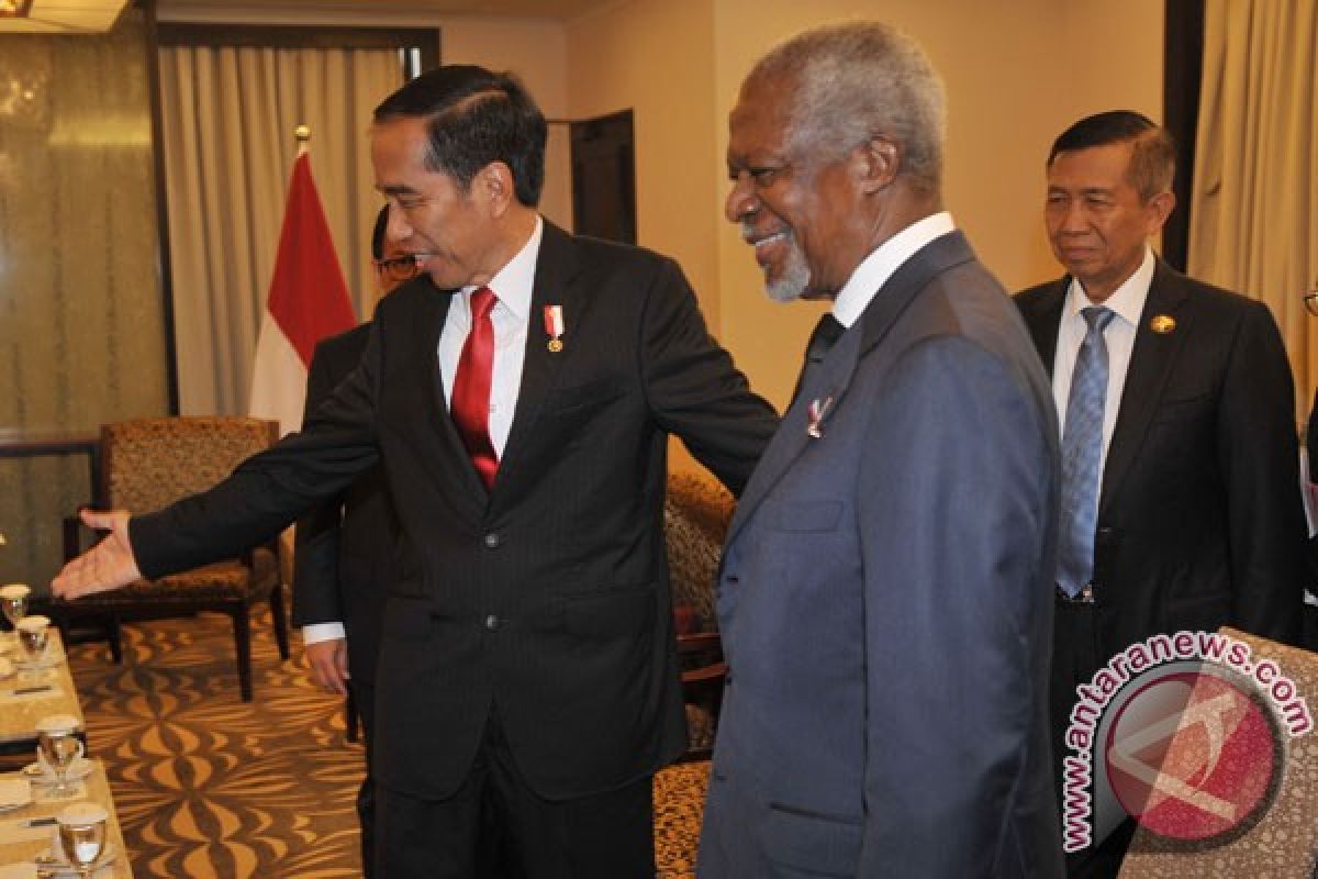 Kofi Annan hargai niat Indonesia bantu Rohingya
