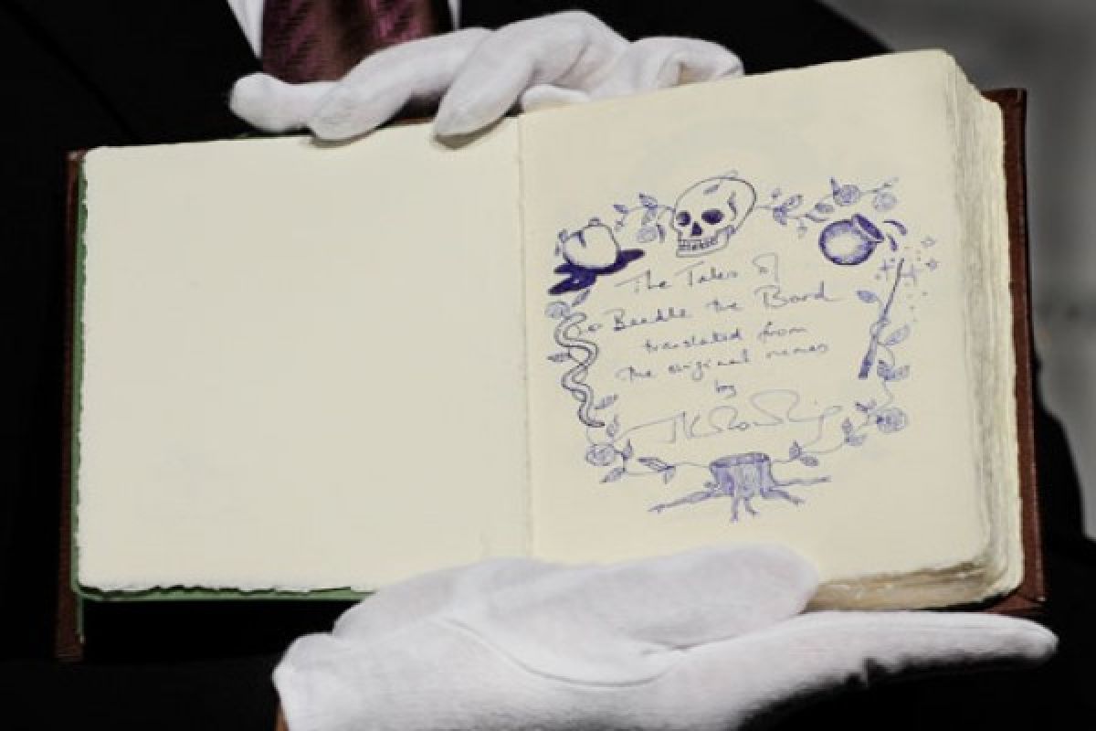 Book hand-written and illustrated by JK rowling up for sale
