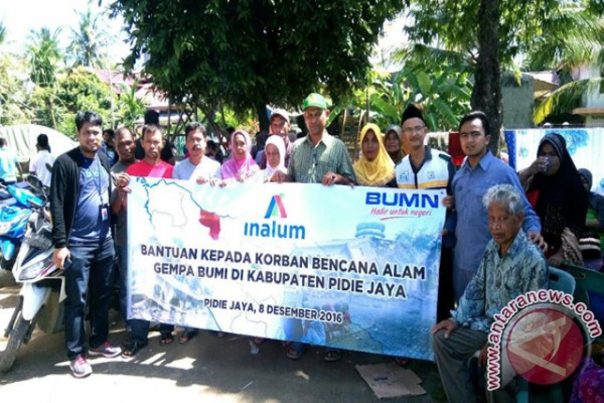 Pt. Inalum Bantu Korban Gempa Pidie Jaya