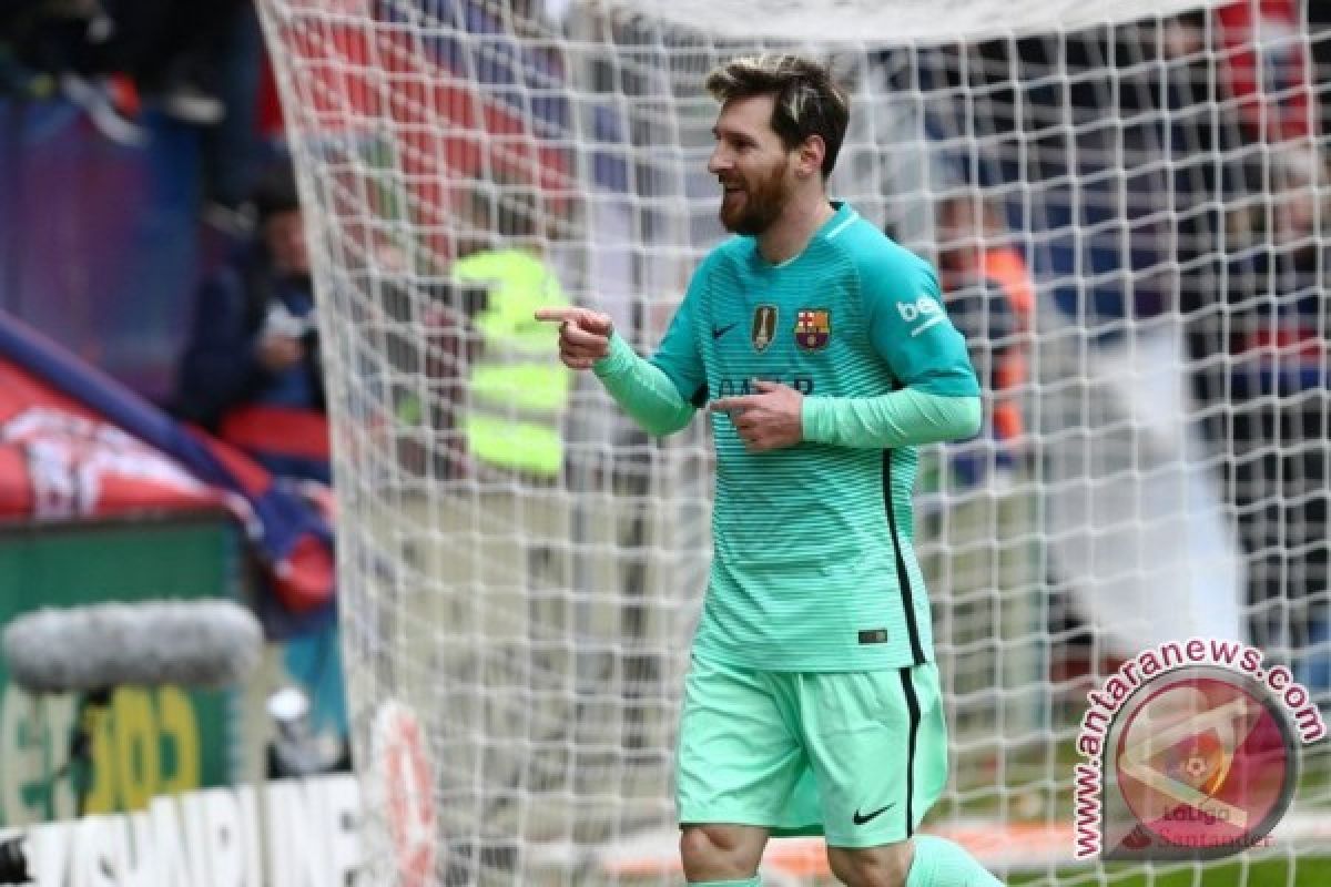 Messi penentu kemenangan Barcelona saat jamu Athletic Bilbao