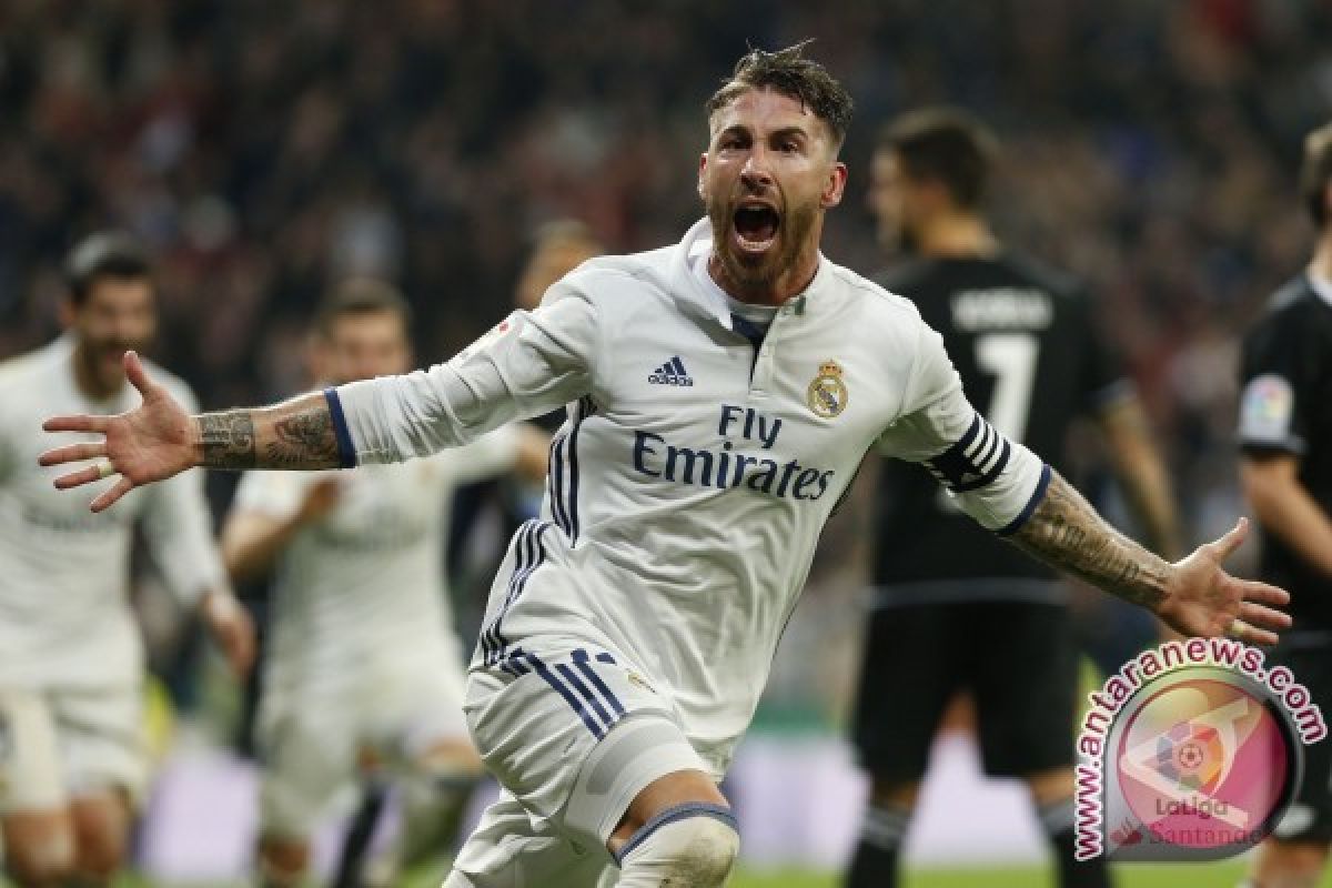 Madrid Menang Dramatis 3-2 Atas Deportivo Lewat Gol Ramos