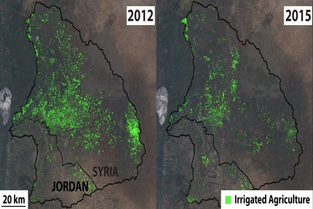 EARTH WIRE -- Land and water resources altered by Syria war