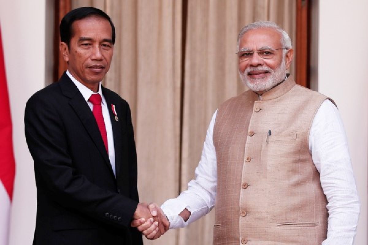 President Jokowi greeted with official welcome ceremony at Rashtrapati Bhavan