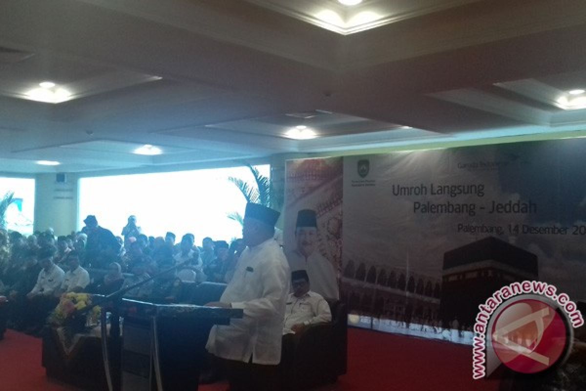 Gubernur Sumsel lepas umroh langsung menuju jeddah