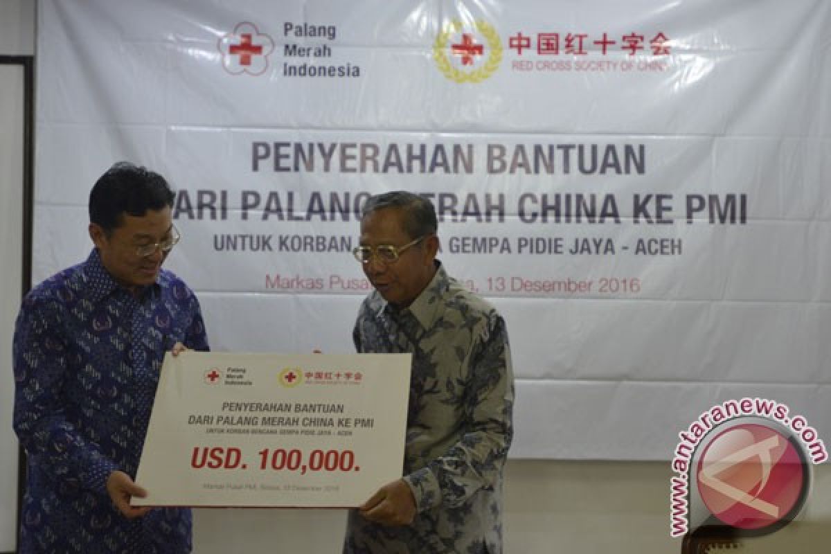 Palang Merah China bantu korban gempa Aceh