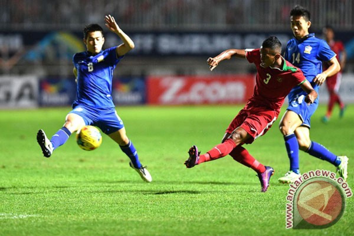 Indonesia tertinggal 0-1 di babak pertama